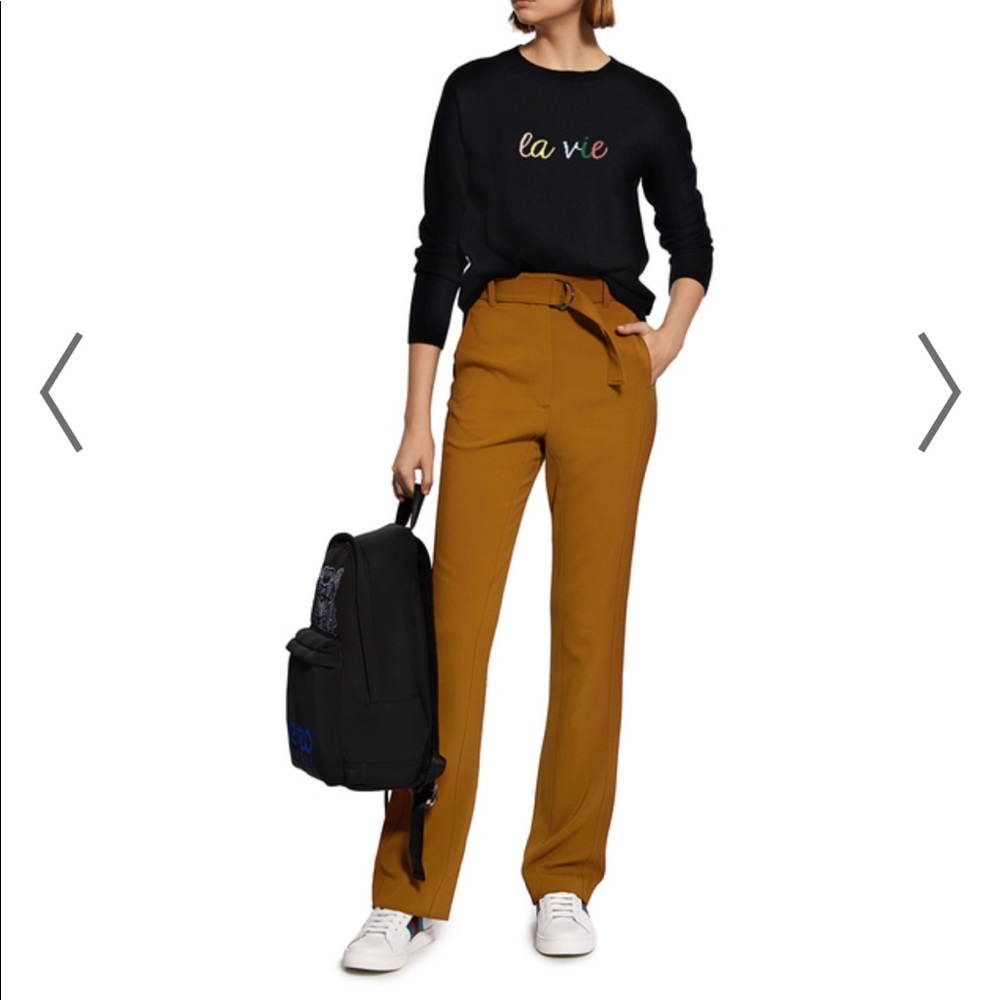 A.L.C. Morgan High-rise belted flared pants